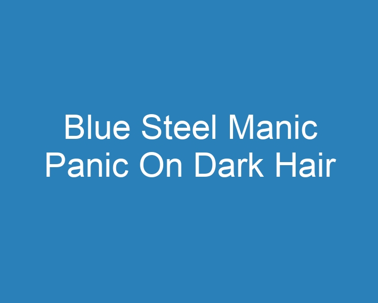 Best Blue Steel Hair Dye for Dark Hair - Manic Panic - wide 2