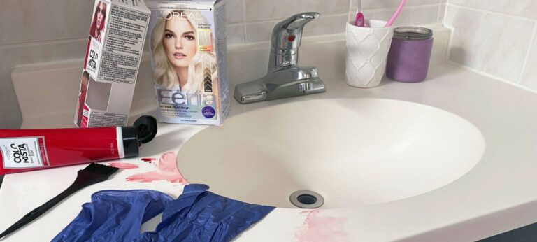 How to Remove Hair Dye from Sink